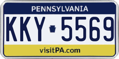 PA license plate KKY5569