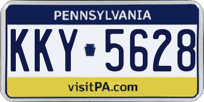PA license plate KKY5628