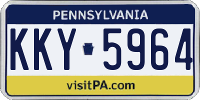 PA license plate KKY5964