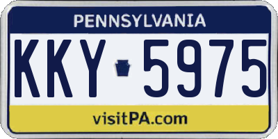 PA license plate KKY5975