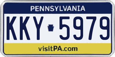 PA license plate KKY5979