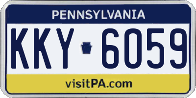 PA license plate KKY6059