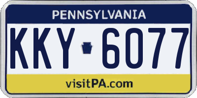 PA license plate KKY6077