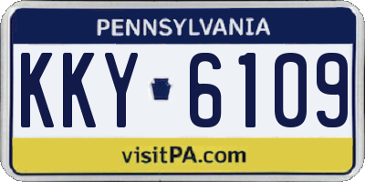 PA license plate KKY6109