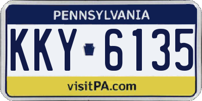 PA license plate KKY6135