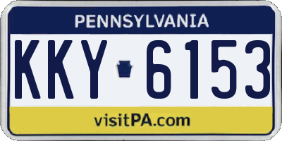 PA license plate KKY6153