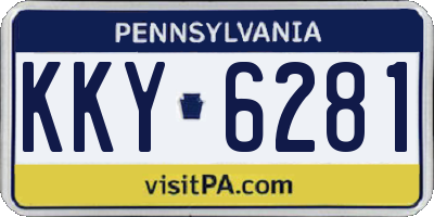 PA license plate KKY6281