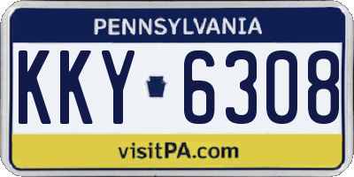 PA license plate KKY6308