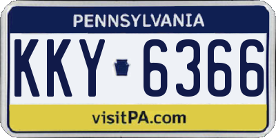 PA license plate KKY6366