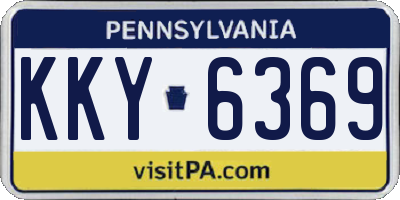 PA license plate KKY6369