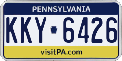 PA license plate KKY6426