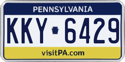PA license plate KKY6429