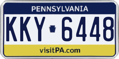 PA license plate KKY6448