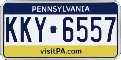 PA license plate KKY6557