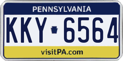 PA license plate KKY6564
