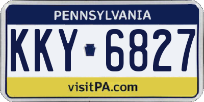 PA license plate KKY6827