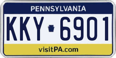 PA license plate KKY6901