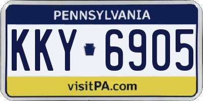 PA license plate KKY6905