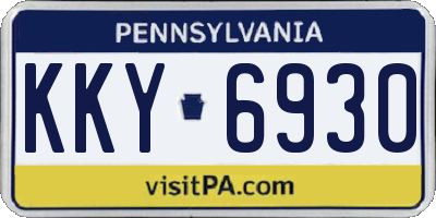 PA license plate KKY6930