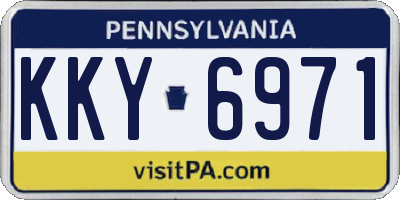 PA license plate KKY6971