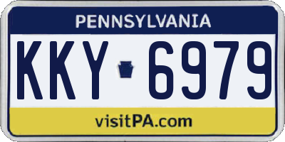 PA license plate KKY6979