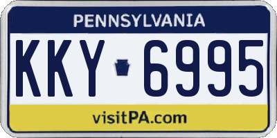 PA license plate KKY6995