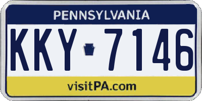 PA license plate KKY7146