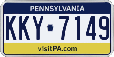 PA license plate KKY7149