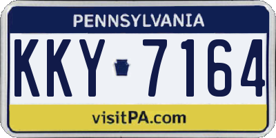 PA license plate KKY7164