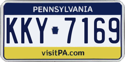 PA license plate KKY7169