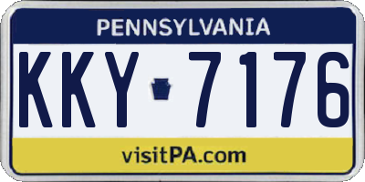 PA license plate KKY7176