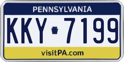 PA license plate KKY7199