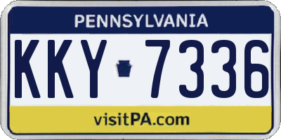 PA license plate KKY7336