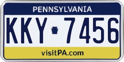 PA license plate KKY7456