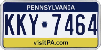 PA license plate KKY7464