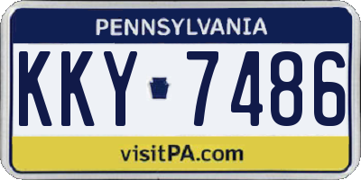 PA license plate KKY7486