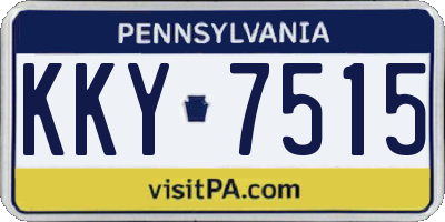 PA license plate KKY7515