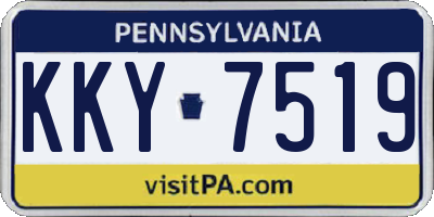 PA license plate KKY7519