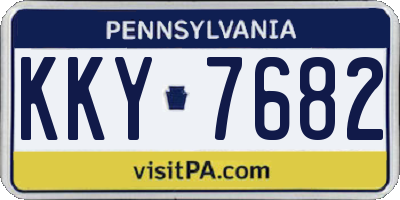 PA license plate KKY7682