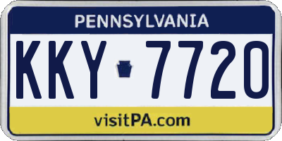 PA license plate KKY7720