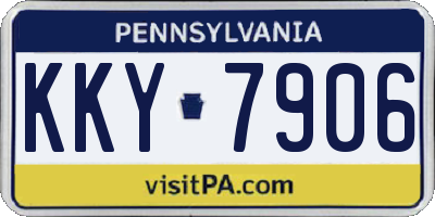 PA license plate KKY7906