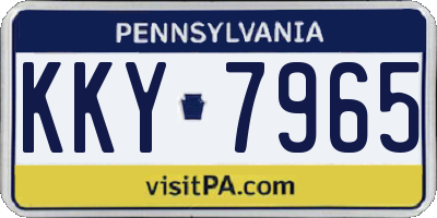 PA license plate KKY7965