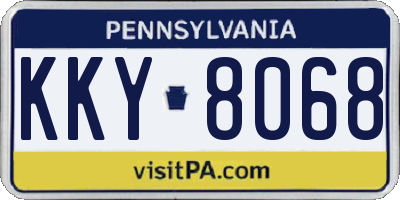 PA license plate KKY8068