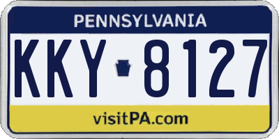 PA license plate KKY8127