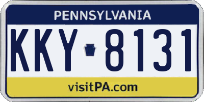 PA license plate KKY8131