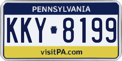 PA license plate KKY8199