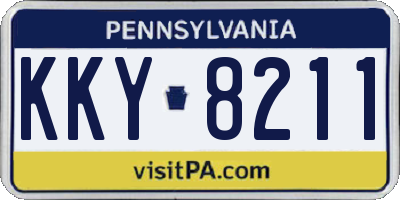 PA license plate KKY8211