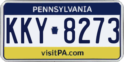 PA license plate KKY8273
