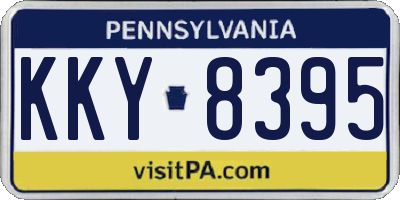 PA license plate KKY8395