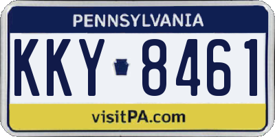 PA license plate KKY8461